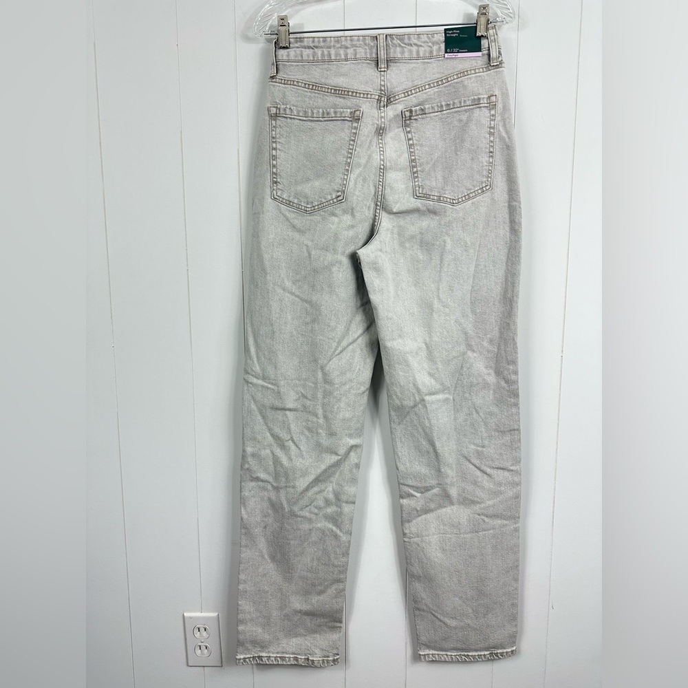 NWT Wild Fable Sz 6/32” High Rise Straight Jeans Distressed Button Fly Juniors - Picture 5 of 11